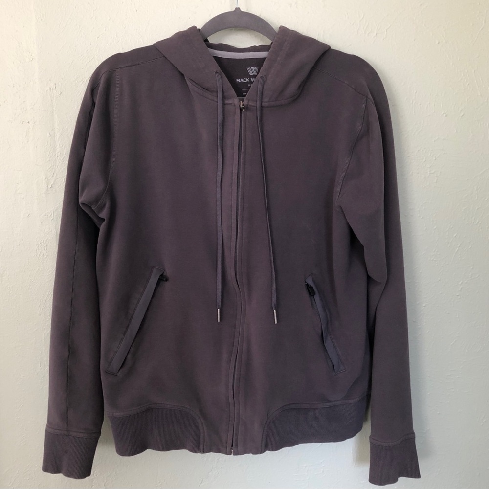 EUC Mack Weldon Ace Heavyweight Gray Hoodie Medium